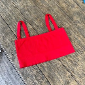 Urban Outfitters Red Cropped Tank